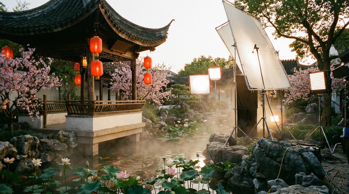 免费看片传媒古风园林传媒拍摄东方美学影视创作